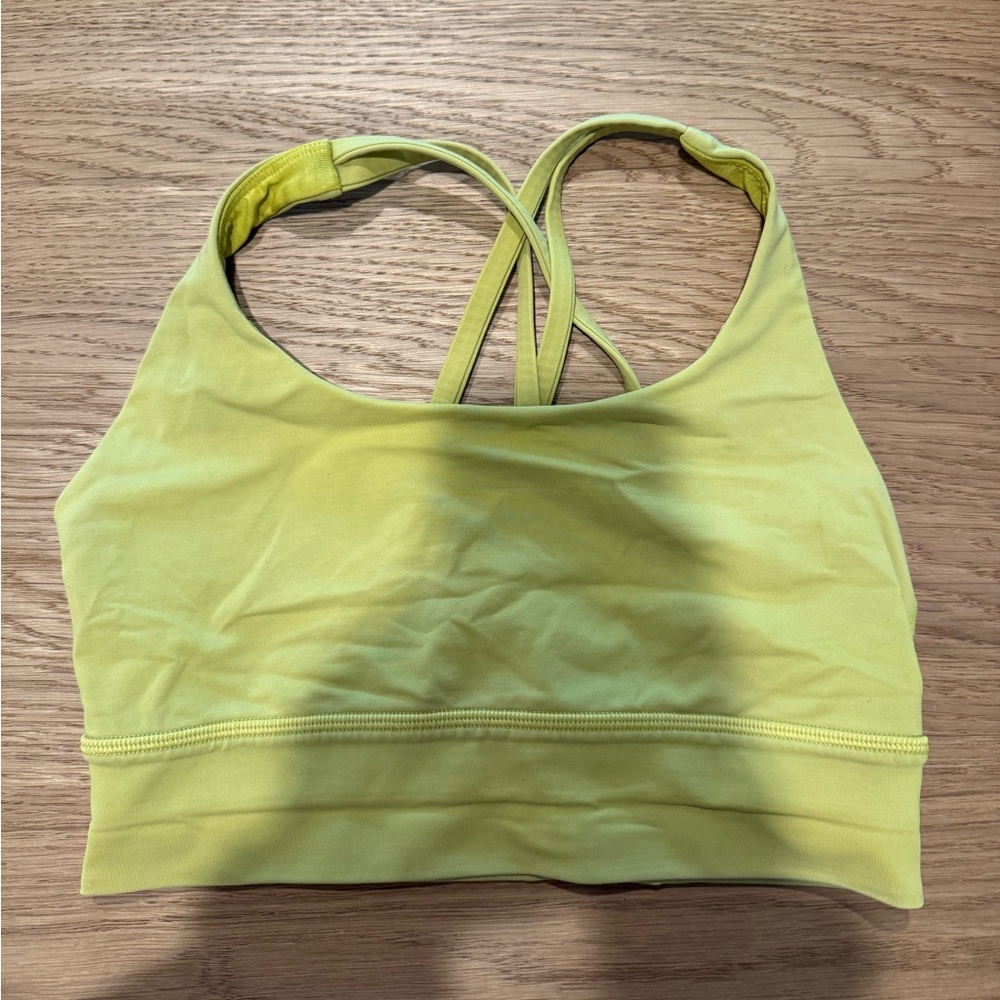 Yellow - Lululemon Energy Longline Bra - 6